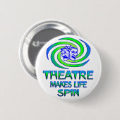 Theaterspinnen Ronde Button 5,7 Cm (Voorkant /achterkant)