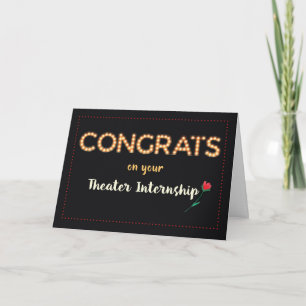 Theaterstage stage-ervaringsplaats Felicitaties Ma Kaart
