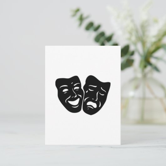 Theatersymbool Briefkaart (Staand voorkant)