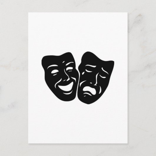 Theatersymbool Briefkaart (Voorkant)