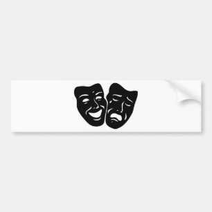 Theatersymbool Bumpersticker