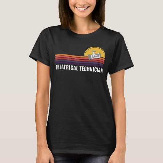 Theatertechnicus Spotlight Theater St T-shirt (Voorkant)