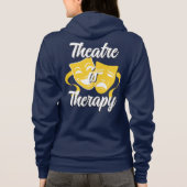 Theatertherapie is Zipper Hoodie (Achterkant)
