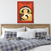 Theatertijdschrift Hoesje 1924  Deco Canvas Afdruk (Insitu (Slaapkamer))