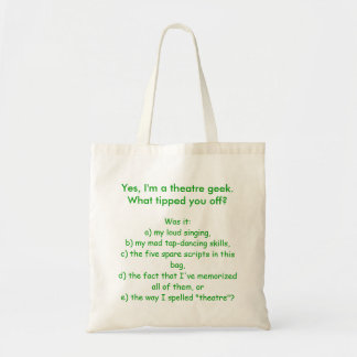 Theaterzak Tote Bag
