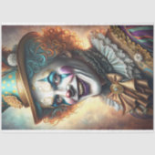 Theatrale Showman Clown Decoupage Tissuepapier (Voorkant)