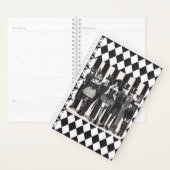 Theatrale verhalen in zwart-wit planner (Display)