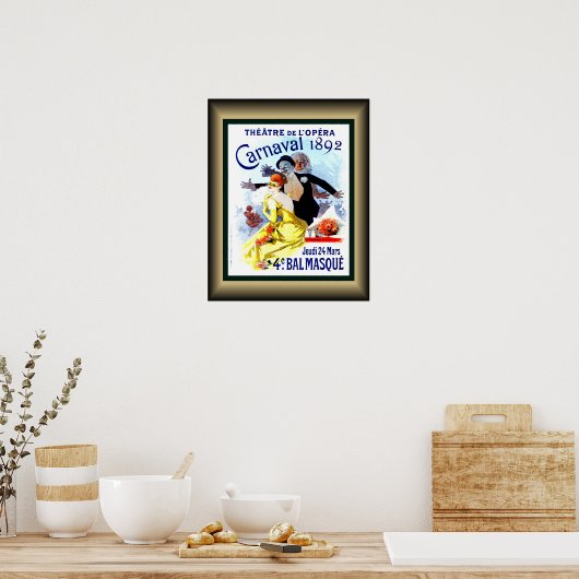 Theatre de L’Opera ~ Carnaval 1892 ~ Balmasque ~ Poster (Keuken)