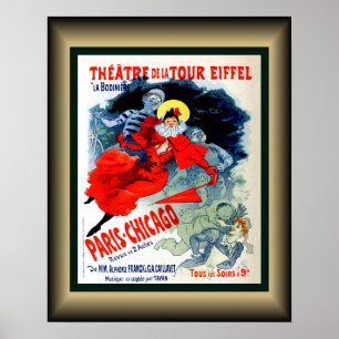 Theatre De La Tour Eiffel ~ La Bodiniere ~ Paris ~ Poster