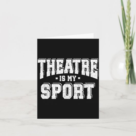 Theatre Is My Srt  Kaart (Voorkant)