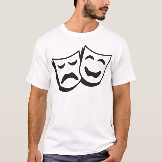 theatre mask t-shirt (Voorkant)
