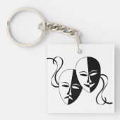 Theatre Masks Art  Sleutelhanger (voorkant)