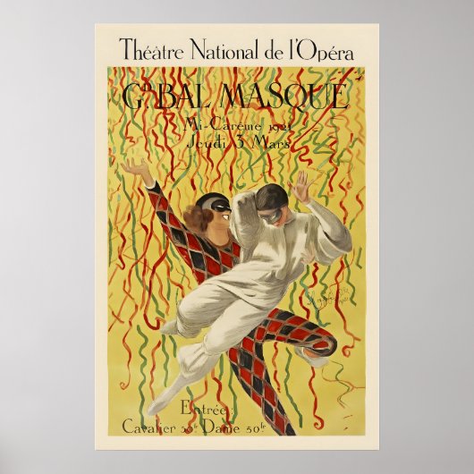 Theatre National de l'Opera Grand Masquerade Ball Poster (Voorkant)