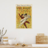 Theatre National de l'Opera Grand Masquerade Ball Poster (Keuken)