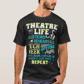 Theatre Nerd Actor Funny Musical Theater Geek Thes T-shirt (Voorkant)