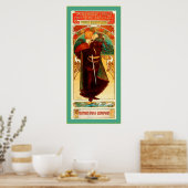 Theatre Sarah Bernhardt ~ Hamlet ~ Alphonse Mucha Poster (Keuken)