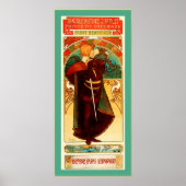 Theatre Sarah Bernhardt ~ Hamlet ~ Alphonse Mucha Poster (Voorkant)