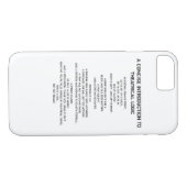 Theatrical Logic Funny Broadway Musical Theatre Case-Mate iPhone Case (Achterkant (Horizontaal))