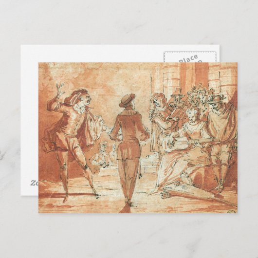 Theatrisch Briefkaart (Voorkant / Achterkant)