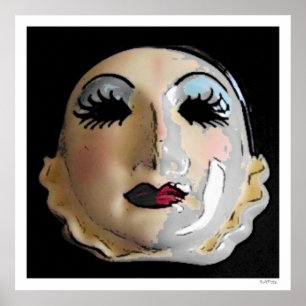 Theatrisch masker poster