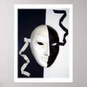 Theatrisch masker poster (Voorkant)
