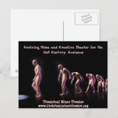 Theatrisch Mime-theaterpostkaart Briefkaart (Voorkant / Achterkant)