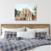 Theatrisch optreden in de Saint-Laurent Canvas Afdruk (Insitu (Slaapkamer))