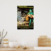 Theatrisch poster - De dag waarop de aarde nog tro (Keuken)