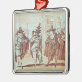 Theatrische scène metalen ornament (Links)