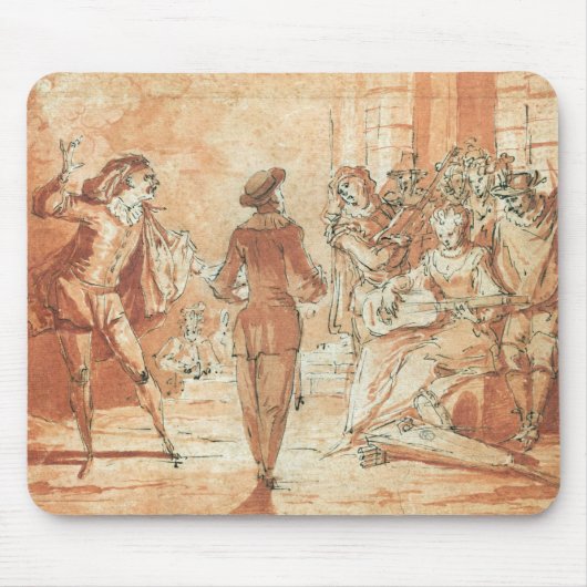 Theatrische scène muismat (Voorkant)