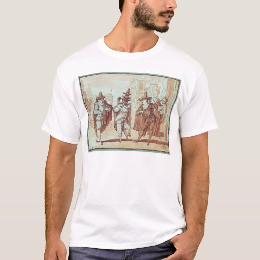 Theatrische scène t-shirt (Voorkant)