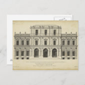 Theatrische stijlgevel van Colen Campbell Briefkaart (Voorkant / Achterkant)