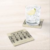 Theatrische stijlgevel van Colen Campbell Kartonnen Onderzetters (Insitu)