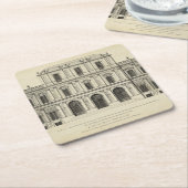 Theatrische stijlgevel van Colen Campbell Kartonnen Onderzetters (Schuin)