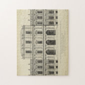 Theatrische stijlgevel van Colen Campbell Legpuzzel (Verticaal)