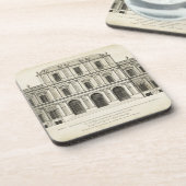 Theatrische stijlgevel van Colen Campbell Onderzetter (Linkerzijde)