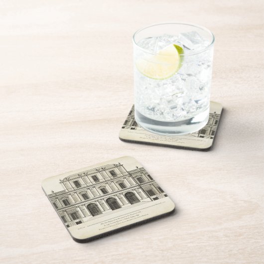 Theatrische stijlgevel van Colen Campbell Onderzetter (Rechterzijde)