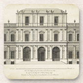 Theatrische stijlgevel van Colen Campbell Onderzetter (Voorkant)