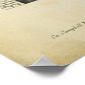 Theatrische stijlgevel van Colen Campbell Poster (Hoek)