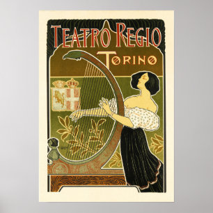 THEATRO REGIO Torino Italië Poster