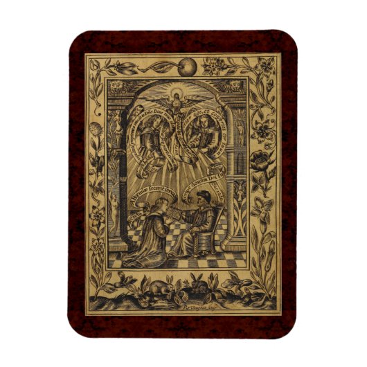 Theatrum Chemicum: 1652 Alchemy Illustration Magneet (Verticaal)