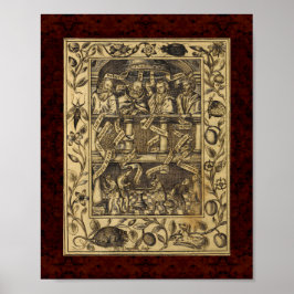 Theatrum Chemicum: 1652 Alchemy Illustration Poster