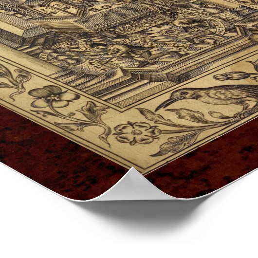 Theatrum Chemicum: 1652 Alchemy Illustration Poster (Hoek)