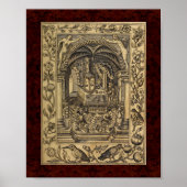 Theatrum Chemicum: 1652 Alchemy Illustration Poster (Voorkant)