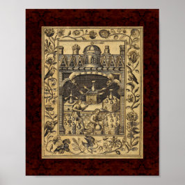 Theatrum Chemicum: 1652 Alchemy Illustration Poster