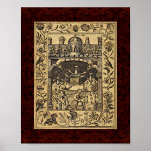 Theatrum Chemicum: 1652 Alchemy Illustration Poster