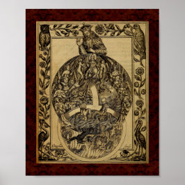 Theatrum Chemicum: 1652 Alchemy Illustration Poster