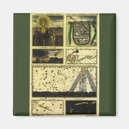 Theatrum Cometicum Kometen van Stanislaw Lubieniec Magneet (Voorkant)