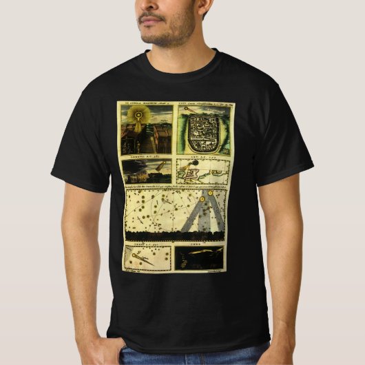 Theatrum Cometicum Kometen van Stanislaw Lubieniec T-shirt (Voorkant)