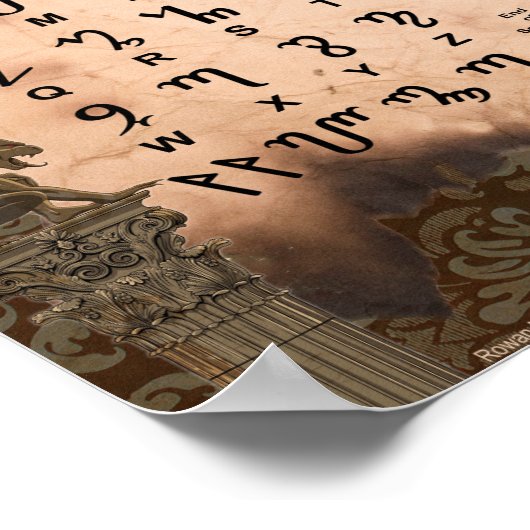 THEBAN ALPHABET POSTER (Hoek)
